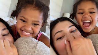 Kylie Jenner amp Stormi Webster Adorably React to quotYou Look Like Mommyquot TikTok Sound [upl. by Ainot473]