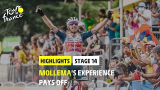 Highlights  Stage 14  TDF2021 [upl. by Ydualc]