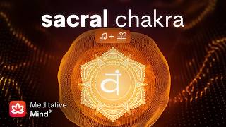 SACRAL CHAKRA Healing Vibrational Sound Bath w OCEAN Sounds  Emotional Balance  Sexual Healing [upl. by Sello670]