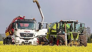 Claas Xerion 3800 Traktor  MAN AGRO TRUCKS  LKW  Kaweco  Slurry Injection  AgrartechnikHD [upl. by Derraj]