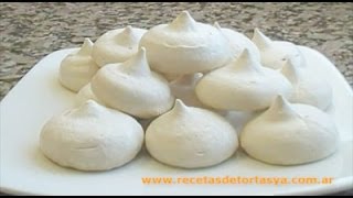 Receta de Merengue  Merenguitos  Suspiros  Recetas de Torta YA [upl. by Arvell]