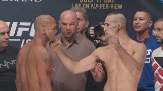 Robbie Lawler vs Rory MacDonald weighin [upl. by Iridis]