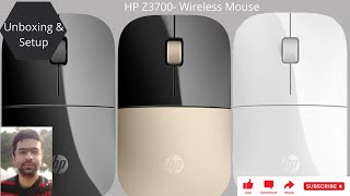 Unboxing HP Z3700 wireless mouse  No Click Sound MOUSE  Wonderful [upl. by Stila]