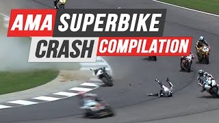 AMA Superbike Crash Compilation [upl. by Mikkel]