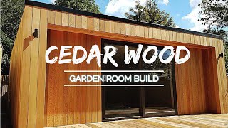 Cedar Wood Garden Room  Man Cave  Garden Office  No Planning Permission Required  Walkthrough [upl. by Brackely524]