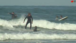 SURFING BIARRITZ  🏄‍♂️ Plage Côte des Basques  Biarritz Surf TV [upl. by Vonny]