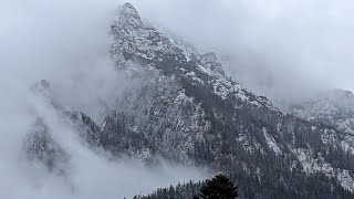 Bușteni Romania Snowy Day [upl. by Engelhart]