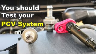 Testing the PCV System  Troubleshooting a Bad PCV system  PCV System Check  Test your PCV valve [upl. by Sucramd180]