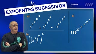 Expoentes Sucessivos 3 exercícios Resolvidos passoa a passo [upl. by Doehne750]