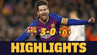 BARÇA 30 MANCHESTER UNITED  Match highlights [upl. by Byrom]