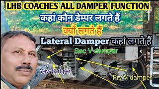 LHB COACHE USING ALL DAMPERS FUNCTIONrailwaymechanicalinfoBKDUTTAKHARAGPURKGPCampW [upl. by Havot615]