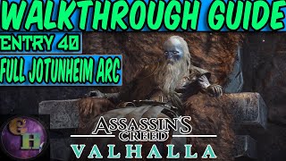 ASSASSINS CREED VALHALLA WALKTHROUGH GUIDE  FULL JOTUNHEIM ARC [upl. by Pellikka]