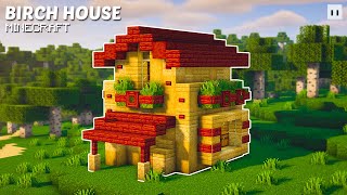 Minecraft  How to Build a Birch House  Small amp Simple [upl. by Yleme]