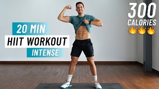 20 Min Fat Burning HIIT Workout  Full body Cardio No Equipment No Repeat [upl. by Ahsienom]