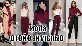 MODA EN ROPA PARA OTOÑO INVIERNO 20242025 OUTFITS EN TENDENCIA [upl. by Ahseei295]