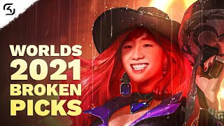 97 PICKBAN MISS FORTUNE  BROKEN LEAGUE OF LEGENDS CHAMPIONS FOR WORLDS 2021 [upl. by Rebmetpes]