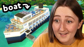 i built a giant cruise ship in the sims [upl. by Scibert435]