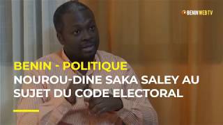 Bénin  NourouDine Saka Saley au sujet du nouveau Code électoral [upl. by Niad]