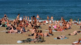 Barcelona beach Barceloneta [upl. by Persis]