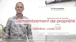 Démembrement de propriété  définition code civil [upl. by Aili]