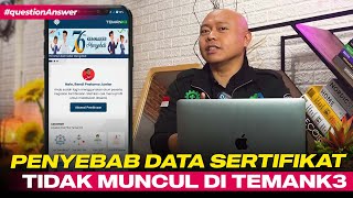 Penyebab dan Solusi Data Sertifikat Tidak Muncul di TemanK3 [upl. by Nidya549]