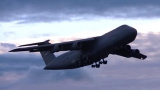 C5 Galaxy Screaming Takeoff [upl. by Hamner415]