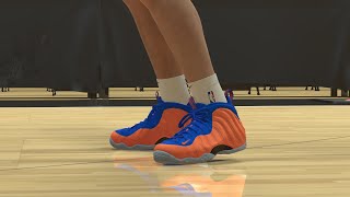 NBA 2K25 Next Gen Shoe Creator  Nike Foamposite One quotKnicksquot [upl. by Einahpetse]