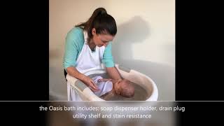 Bathing Baby Award Winning Baths by Roger Armstrong Nursery Products [upl. by Xxam355]