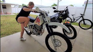 How to start the Honda XR600R XR600 [upl. by Pall]