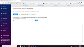 Blazor Shared Web Worker sample [upl. by Niuqaoj]