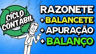 Razonetes  BALANCETE  Apuração RESULTADO  BALANÇO PATRIMONIAL E DRE  CICLO CONTÁBIL [upl. by Verene]