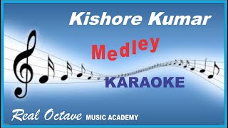 Kishore Kumar DANCE Medley KARAOKE with Eng हिन्दी Lyrics Scrolling  PARTY SONGS [upl. by Enyalb262]