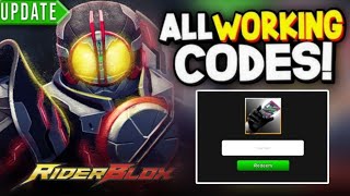 🎁ALL CODES🎁 RIDER BLOX ROBLOX CODES 2024  RIDER BLOX CODES 2024 [upl. by Heger]