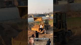 electrictricycle excavator tricycle machinery automobile machine jcb tractor diy music [upl. by Onek]