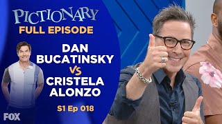 All Work All Play  Pictionary Game Show  Full Episode Dan Bucatinsky vs Cristela Alonzo [upl. by Ivor]