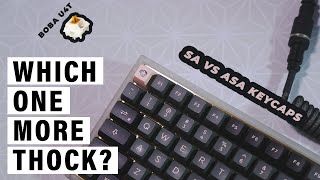 ASA VS SA Profile Keycaps Which one more THOCK feat Gazzew Boba U4T  Typing Test [upl. by Tlevesoor]