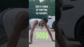 Tootie Raww Does 50 Pushups for 500 Bet [upl. by Jorry355]