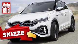 VW TRoc 2021  Neues Tagfahrlicht für den frischen TRoc  Skizze [upl. by Nealey917]