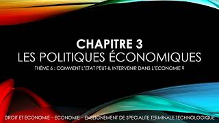 La politique économique de létat Définition et finalités  Economie Terminale STMG  digiSchool [upl. by Nawek]