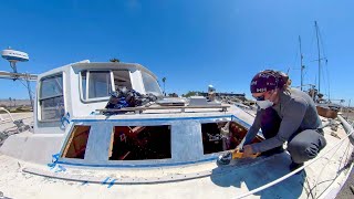 Abandoned Aluminum Sailboat Total Transformation Month 3 [upl. by Airehc935]