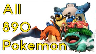 Complete pokemon list with names and pictures 890 [upl. by Yeldoow292]