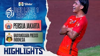 Highlights  Persija Jakarta VS Bhayangkara Presisi Indonesia  BRI Liga 1 20232024 [upl. by Renae134]