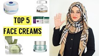 TOP 5 BEST FACE CREAMS IN INDIA  All Skin Types  Ramsha Sultan [upl. by Story]