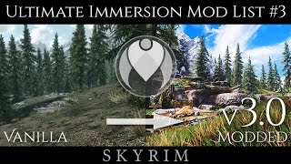 v30 COMPLETE ULTIMATE IMMERSION SE MOD LIST  Skyrim Special Edition [upl. by Novihs]