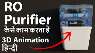 How RO Purifier works  3D Animation Hindi  RO kaise kaam karta hai [upl. by Lobiv]