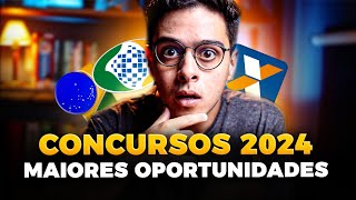 CONCURSOS 2024 l AS MELHORES OPORTUNIDADES E O QUE NÃO FAZER [upl. by Adnicaj]