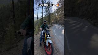 Modified MT15 🔥 mt15bs yamaha bikelover trendingsong shortsfeed youtubeshorts [upl. by Lupita168]