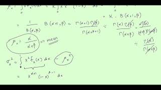 Beta Distribution Mean and Variance [upl. by Zoltai51]