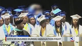 Fight breaks out at high school graduation [upl. by Sukin]