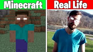 Realistic Minecraft  Real Life vs Minecraft  Realistic Slime Water Lava 748 [upl. by Eilatam]